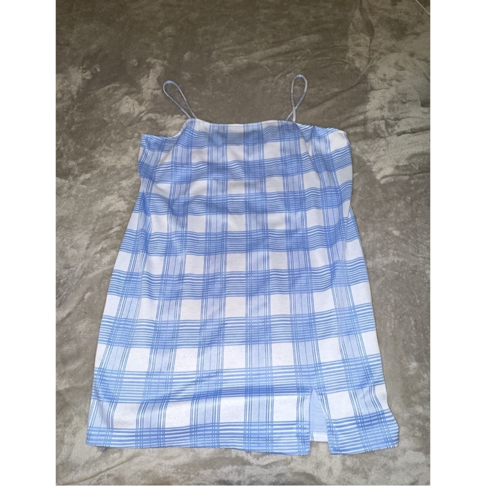 Blue plaid mini dress from Rue21